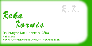 reka kornis business card